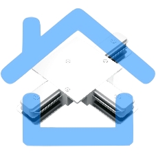 Коннектор для встраиваемых трековых шинопроводов Gauss (T) белый