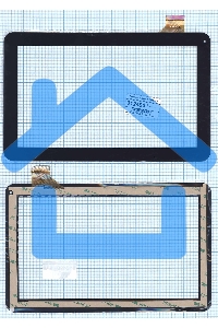 Сенсорное стекло (тачскрин) WJ608-V1.0 (V2.0), черное