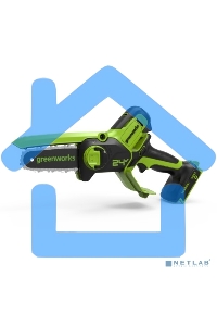 Цепная пила аккумуляторная GreenWorks GD24CSMNX, 24V, 15 см, без АКБ и ЗУ (2008707)