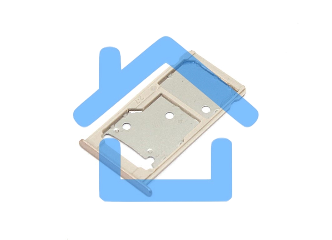 Лоток для SIM-карты Huawei Y7 2017 золотой