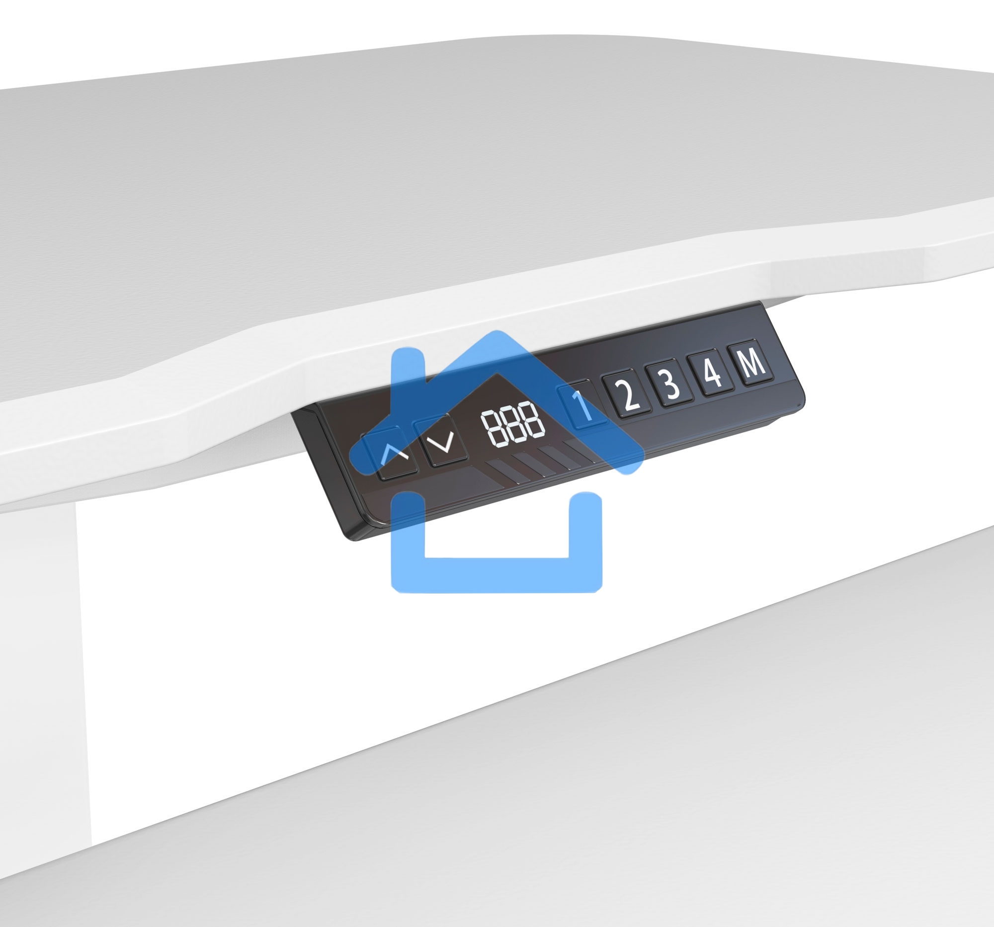 Стол для ноутбука Cactus VM-FDE103 столешница МДФ белый 91.5x56x123см (CS-FDE103WWT)