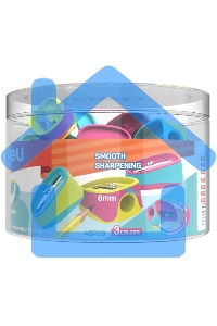 Точилка для карандашей ручная Deli ER00803 U-touch, 1 отверстие, пластик, ассорти, туба