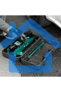 Домкрат гидравлический подкатной, Сибртех 2 т, 135-320 мм, в пласт. кейсе