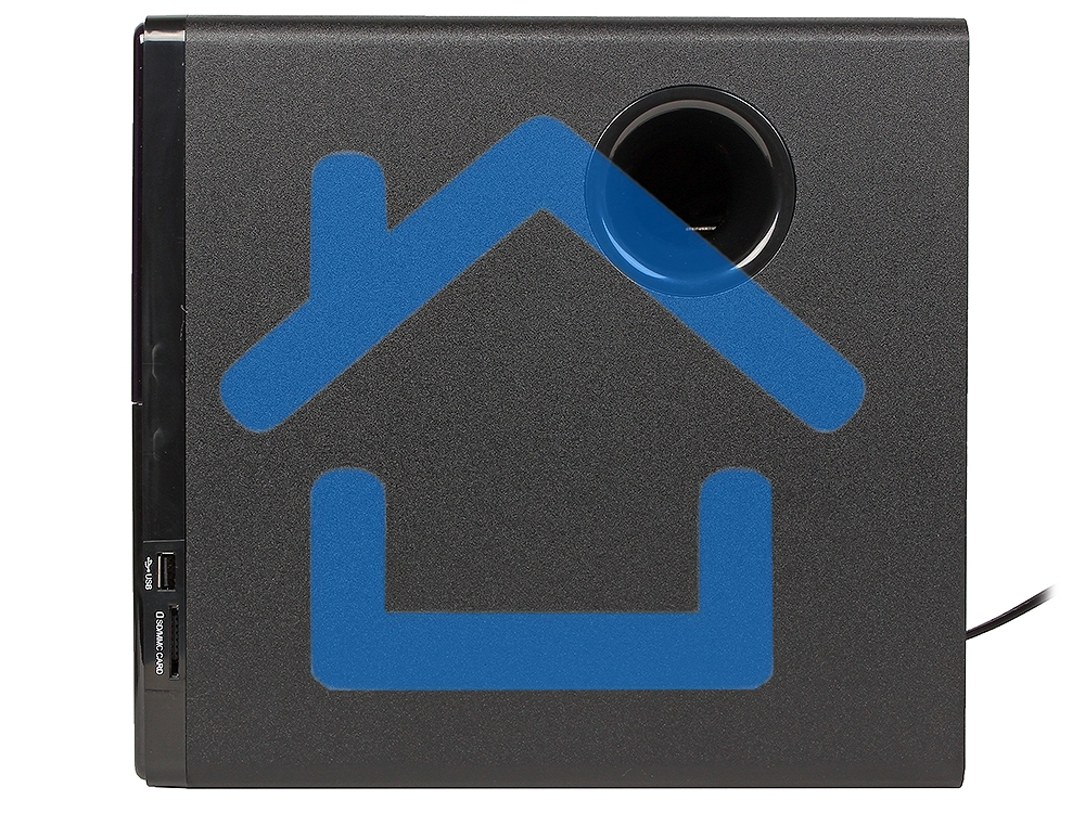 Акустическая система Dialog Progressive AP-220 черный 2.1, 30W+2*12W RMS, USB+SD reader