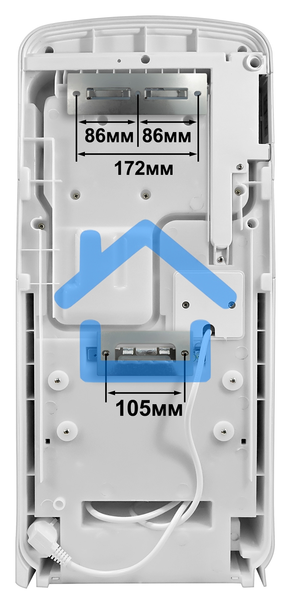 Сушилка для рук Puff 8878UF 2000Вт белый