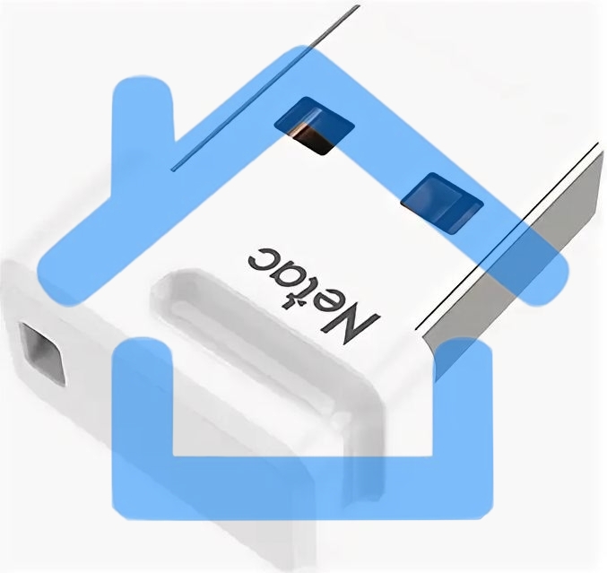 Флешка USB Netac U116 mini NT03U116N-032G-32WH USB 3.2 32 Gb, up to 130Mb/s белый