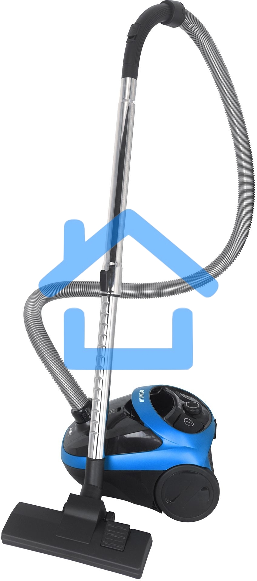 Пылесос Hyundai HYV-B1550 синий/черный, 250/1800 Вт, уборка сухая, пылесборник мешок, 1.5 л (в компл.:1мешок)
