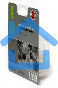 Картридж струйный Cactus CS-CLI521GY серый (8,4 мл) для Canon MP980/MP990