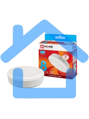 Лампа светодиодная LED-GX53-VC 8Вт 230В 4000К 720лм IN HOME 4690612020730