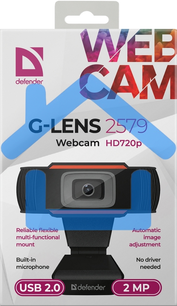 Веб-камера Defender G-lens 2579 HD720p 2МП