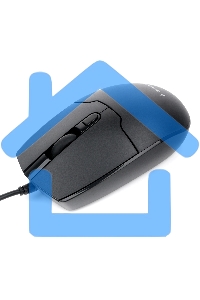 Мышь проводная Gembird MOP-430 черный, 1600 dpi, USB, кнопки - 4