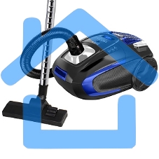 Пылесос Delta LUX DL-0848 черныйс синим: 2200 Вт,мешок для сбора пыли мощн.всас 400Вт(1) Пылесос Delta LUX DL-0848 черныйс синим: 2200 Вт,мешок для сбора пыли мощн.всас 400Вт(1)