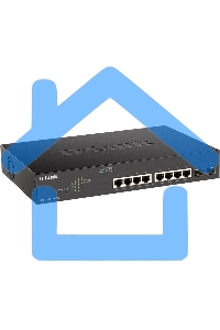 Настраиваемый L2 коммутатор D-Link DGS-1100-10MPV2/A3A с 8 портами 10/100/1000Base-T и 2 портами 1000Base-X SFP (8 портов PoE 802.3af/at, PoE-бюджет 130 Вт)