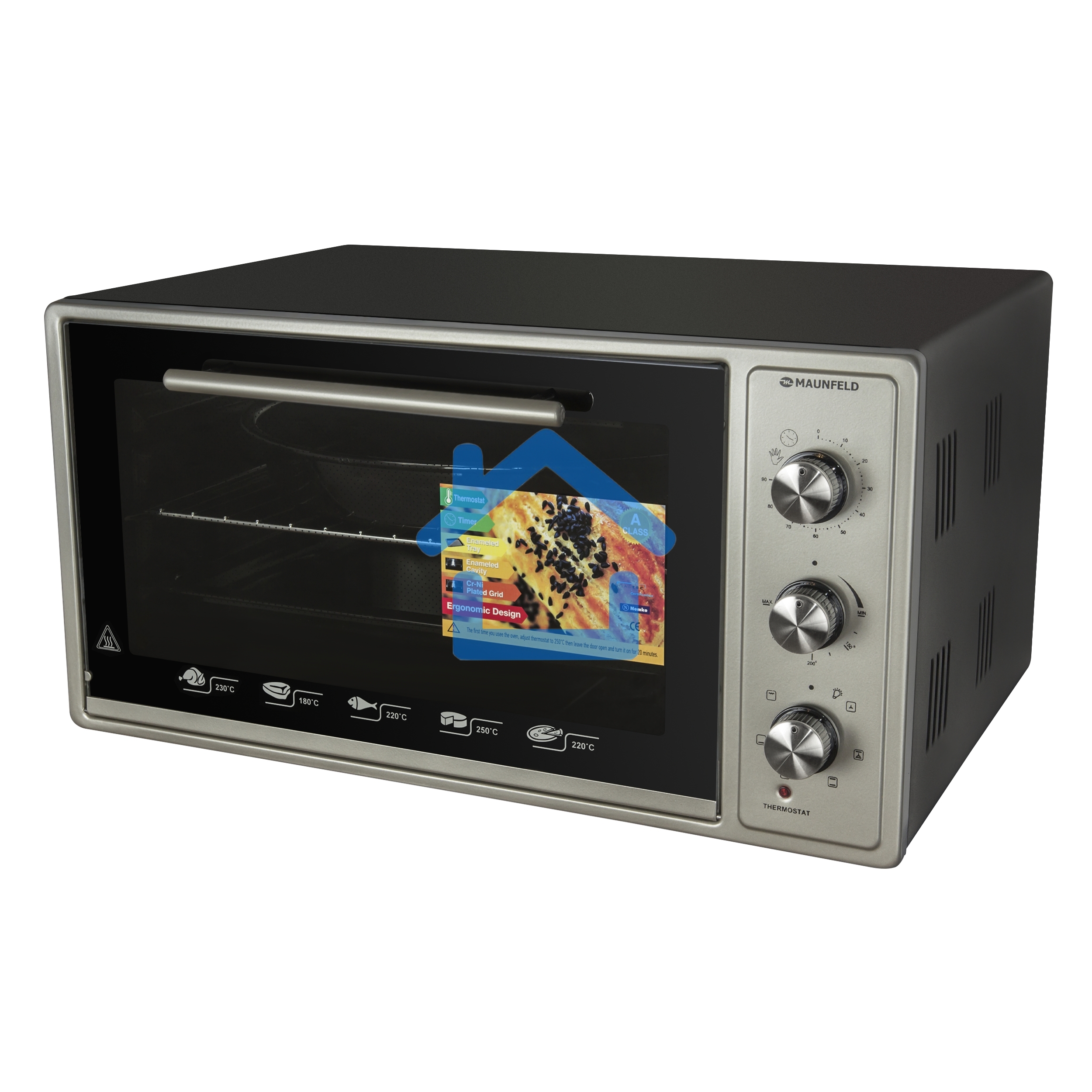 Мини-печь Maunfeld СEMOA.456.S1