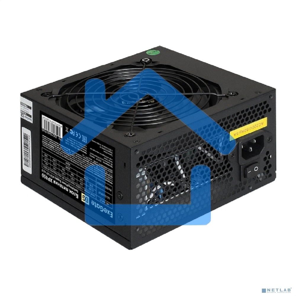 Блок питания ExeGate XP450 (EX219461RUS-PC), 450Вт, 120мм, черный