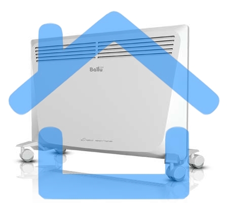 Конвектор Ballu Enzo BEC/EZMR-2000 белый, 2000 Вт, 25 м2, термостат