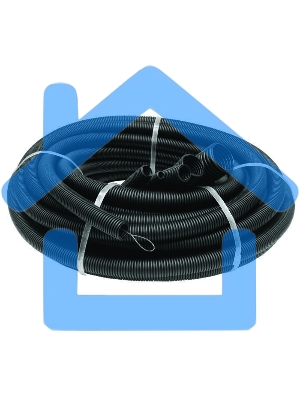 Труба гофрированная ПНД d16мм с протяжкой черный (уп.100м) Ruvinil 21601