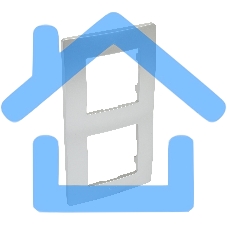 Рамка ETIKA 2 поста алюминий ETIKA Рамка 2 поста алюминий