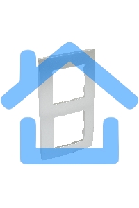 Рамка ETIKA 2 поста алюминий ETIKA Рамка 2 поста алюминий