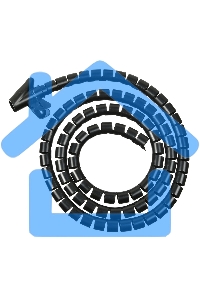 Кабельный органайзер Buro BHP CG252B Spiral Hose 25x2000мм черный