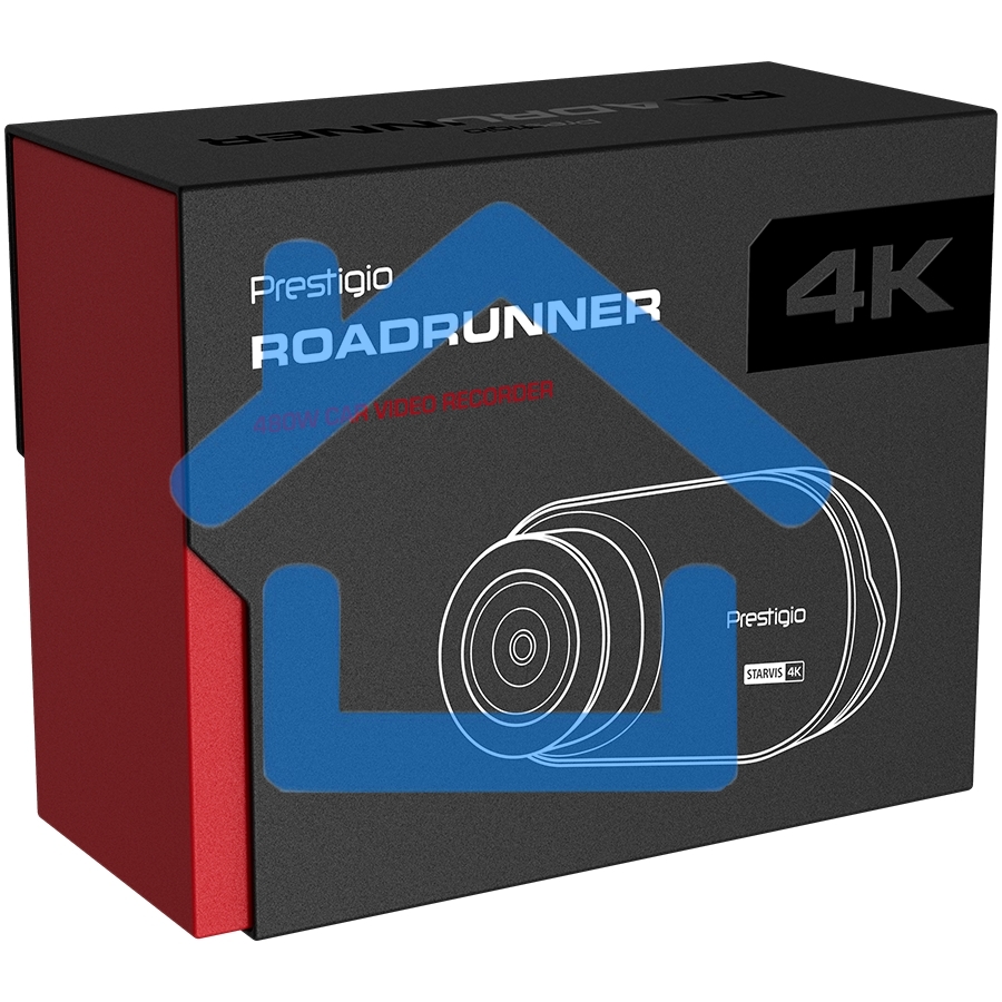 Видеорегистратор Prestigio RoadRunner 480W, 3.0'' IPS (854x480) touch screen display, UHD 4K 3840x2160@30fps, Mstar SSC8629Q, 8 MP CMOS Sony Starvis IMX415 image sensor, 8 MP camera, 140° Viewing Angle, Wi-Fi, USB Type-C, Supercapacitor, Night Vision, Mot