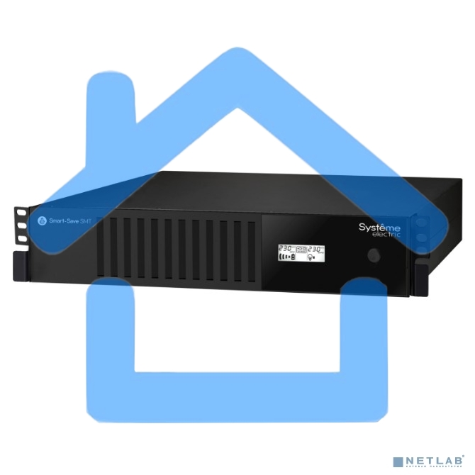 Источник бесперебойного питания Systeme Electriс Smart-Save SMT, 2000VA/1320W, RM 2U, Line-Interactive, LCD, Out: 230V 6xC13, SNMP Intelligent Slot, USB, RS-232