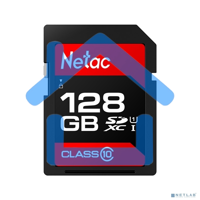 Флеш карта Netac P600 SDHC 128Gb U1/C10 up to 80MB/s, retail pack