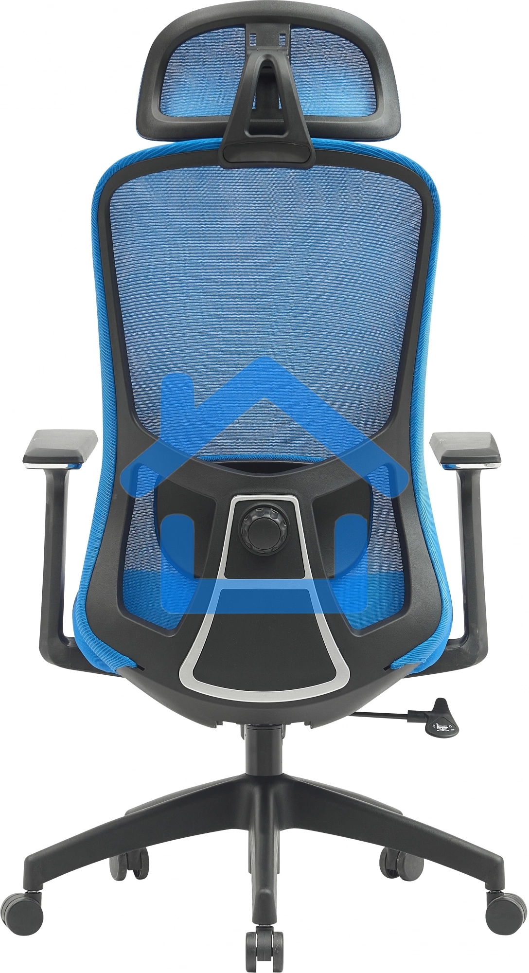 Кресло компьютерное Cactus CS-MC515-BL темно-синий, сиденье темно-синий, сетка/ткань, с подголов. крестов. пластик, пластик черный