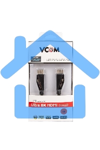 Кабель HDMI 19M/M,ver. 2.1, 8K@60 Hz 1m VCOM <CG860-1M>