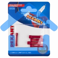 Соединительная гильза Rexant изолированная L-26 мм, 0.5-1.5 мм², ГСИ 1.5 / ГСИ 0,5-1,5 / BV1.25, красная, в упак. 5 шт.