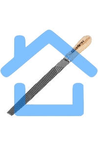 Напильник СИБРТЕХ,200 мм,плоский,деревянная ручка16226