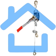 Лебедка рычажная Matrix тяга - 4 т, подъем 1.6 т, двойное храповое колесо