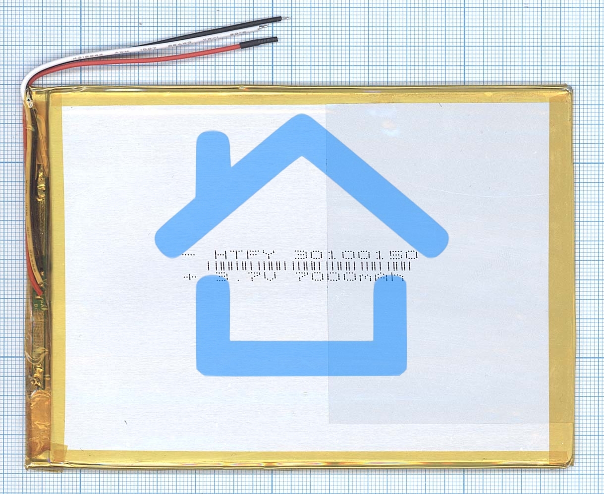 Аккумулятор Li-Pol (батарея) 3*100*150мм 3pin 3.7V/7000mAh