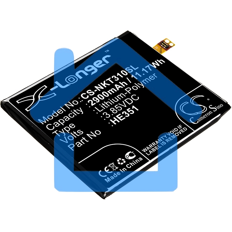 Аккумулятор CameronSinoCS-NKT310SL HE351 для Nokia 3.1, TA-1049,TA-1057,TA-1070 3.85V / 2900mAh / 11.17Wh