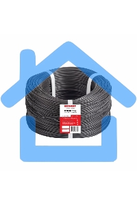 Провод ПГВА Rexant 1х1.00 мм², Cu, черный, бухта 200 м