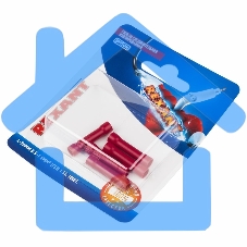 Соединительная гильза Rexant изолированная L-26 мм, 0.5-1.5 мм², ГСИ 1.5 / ГСИ 0,5-1,5 / BV1.25, красная, в упак. 5 шт.