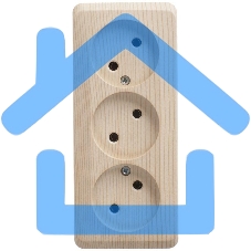 Розетка 3-м ОП Этюд 16А IP20 без заземл. без защ. шторок сосна SchE PA16-009D