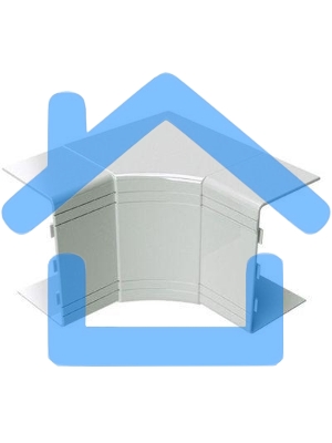 Угол внутренний неизменяемый для кабель-канала100х40 NIA ДКС 01825