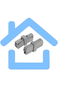 Строительно-монтажная клемма СМК 224-201 для светильника на 2 проводника (1,0-2,5)/(0,5-2,5) мм² (5 шт./уп.) Rexant