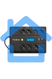 Источник бесперебойного питания ExeGate NEO Smart LHB-650.LCD.AVR.8SH.CH.RJ.USB 650VA/390W, LCD, AVR, 8*Schuko, RJ45/11, USB, 4*USB-порта для зарядки, черный
