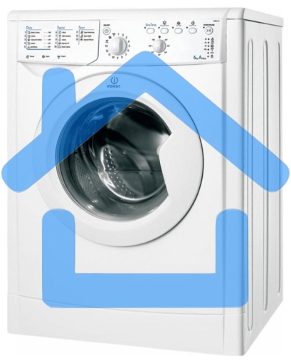 Стиральная машина Indesit IWSC 6105 белый, загрузка фронтальная 6 кг, 1000 об/мин., класс: А