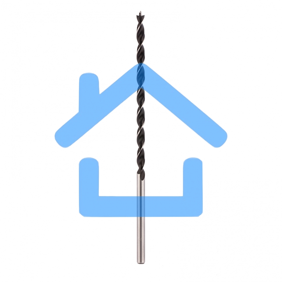 Сверло по дереву, 10х300 мм, цилиндрический хвостовик Сибртех