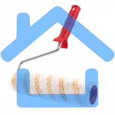 Валик Matrix МИКРОФИБРА, с ручкой 8мм, 250 мм, ворс 12 мм, D - 48 мм, D ручки - 8 мм, полиакрил