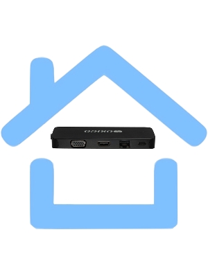 Док-станция ORIGO USB-C, 4xUSB 3.0, 1xUSB-C/PD 3.0, 1x1000Base-T, 1xHDMI, 1xVGA, слот SD/TF/microSD, 1x3,5мм TRRS