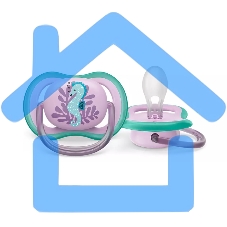 Пустышка Philips ultra air, морской конек, 6-18 мес., 1 шт.