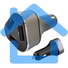 Автомобильное зарядное устройство ACD ACD-C233-X3B черный 23Вт, 3xUSB 1QC+2Smart, 3.6~12В, 3А RTL