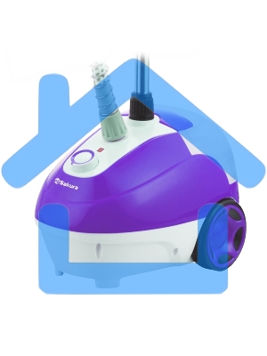 Отпариватель Sakura SA-3900P бел/фиолет 1,5л 1700Вт