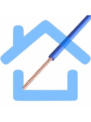 Провод ПГВА Rexant 1х1.00 мм², Cu, синий, бухта 200 м