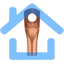 Наконечник медный ТМ 50-10-11 (50мм² - Ø11мм) (в упак. 50 шт.) Rexant