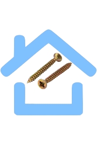 Саморез универсальный KRANZ 3.5х35, желтый цинк, короб (200 шт./уп.)